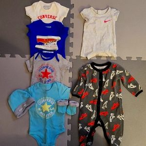 6 athletic onesies